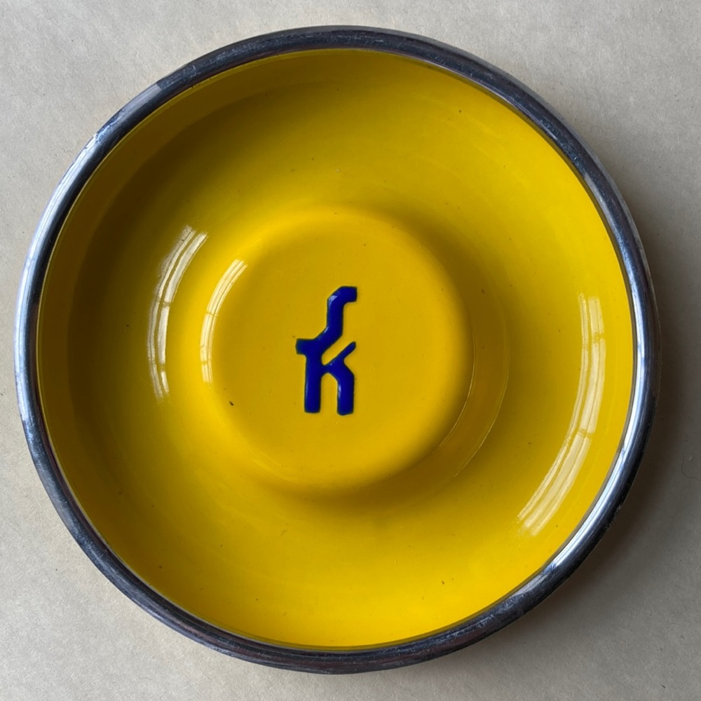 Vintage enameled dish ashtray by Schutte & Koerting 1876-1936 commemorative item - Picture 2 of 8